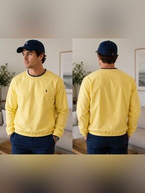 Polo Golf Ralph Lauren Yellow Wind breaker Pullover